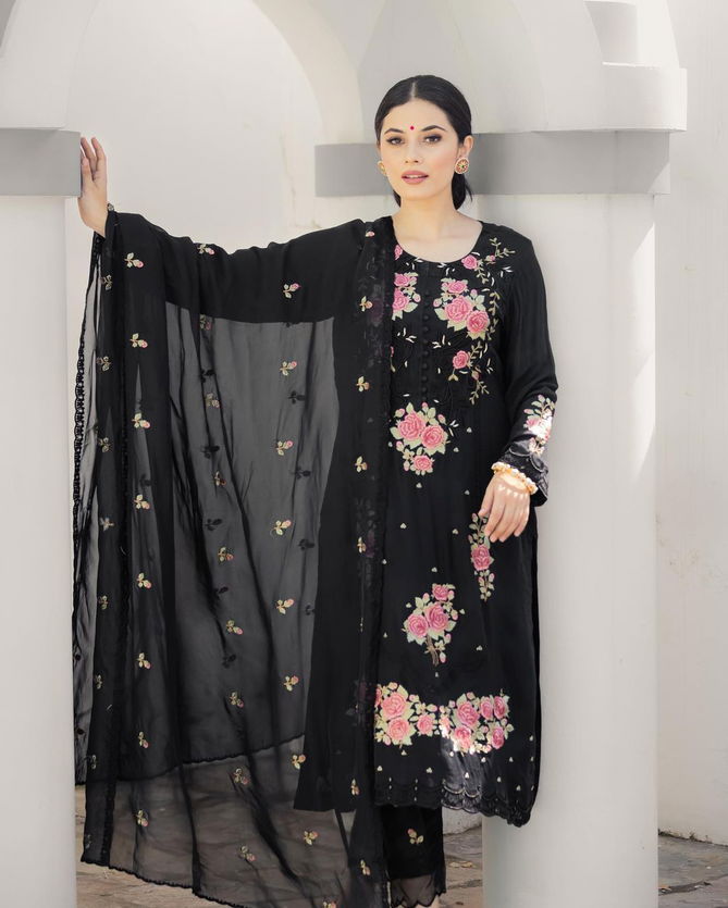 Nazrana By Afsana Organza Printed Embroidery Kurti With Bottom Dupatta Wholesale Online